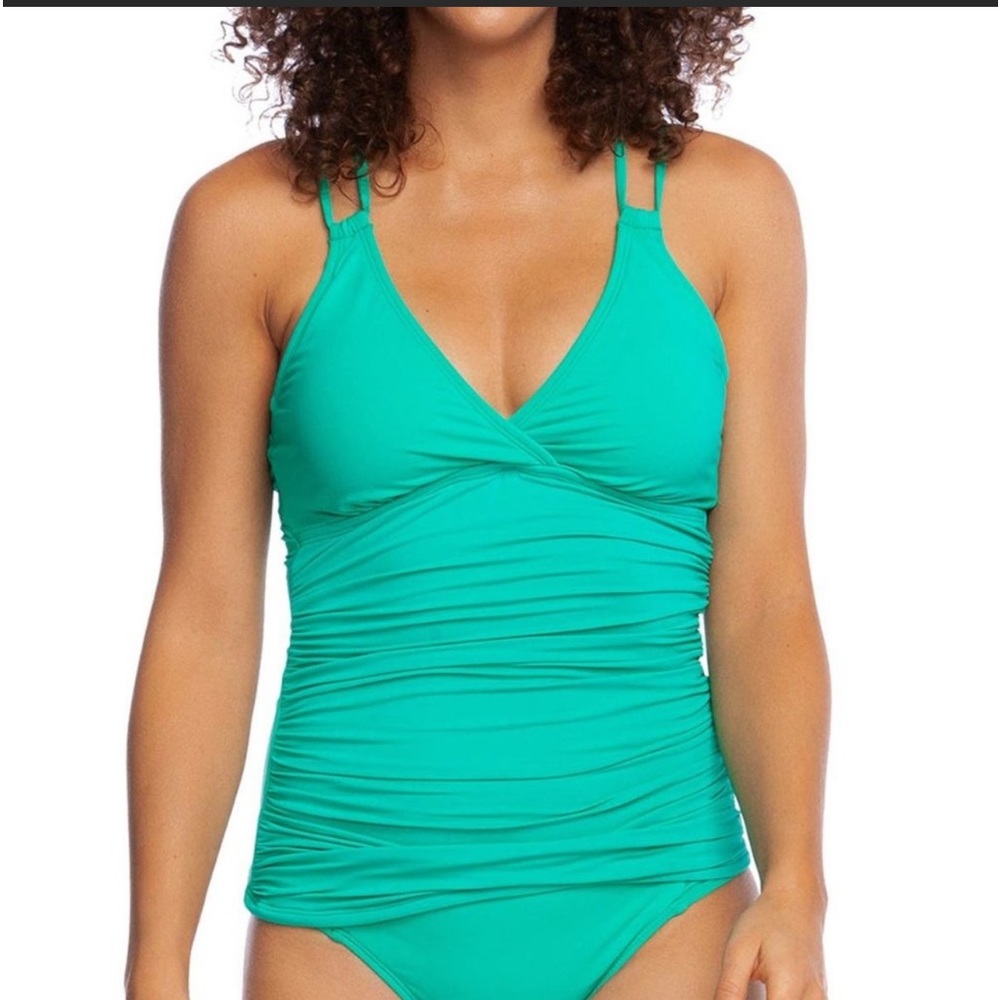 NWT La Blanca tankini top size 10